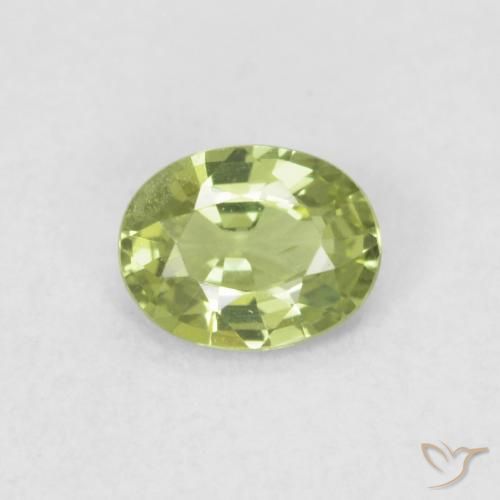 0.35ct Natürlicher Leichtes lebendiges Grün Saphir, Oval, VVS-VS