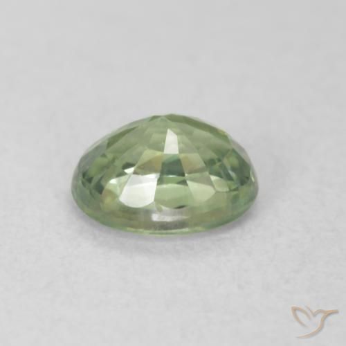 9,17 ctw natürlicher Medium Light-Green Saphir, Oval, VVS