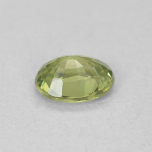 9,17 ctw natürlicher gelb-grün Saphir, Oval, VVS