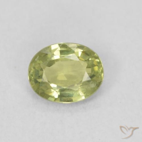 0.41ct Natürlicher Warmes Erdgrün Saphir, Oval, VS