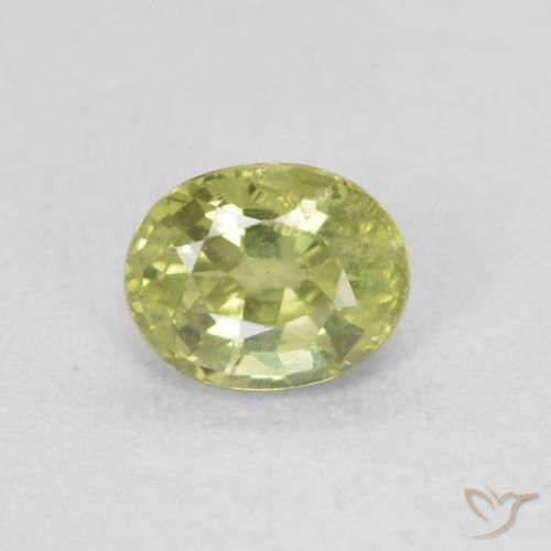 0.47ct Natürlicher Warmes Waldgrün Saphir, Oval, VS