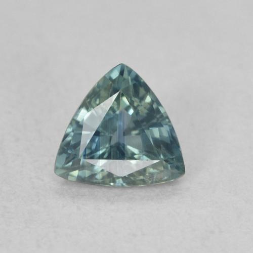 0.43ct Natürlicher Blaugrün Saphir, Trillion, VS