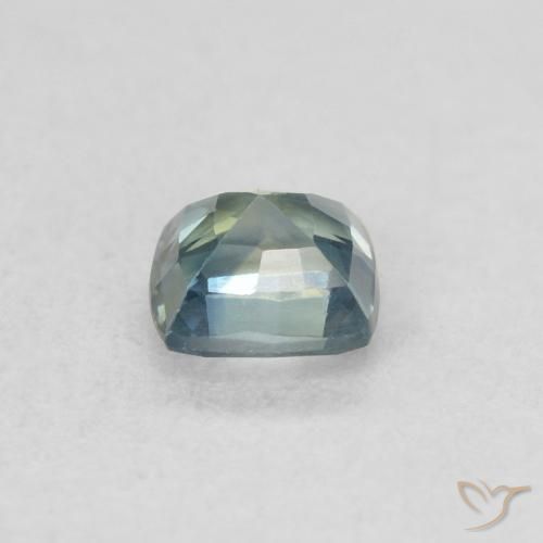 9,17 ctw natürlicher grünlich-blau Saphir, Kissen, VS