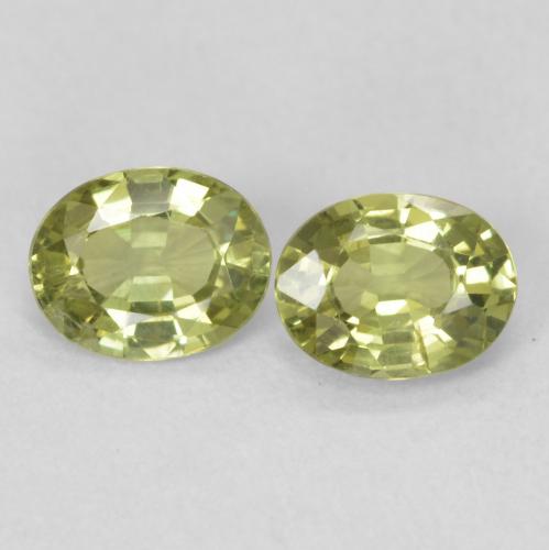 0.79ctw Natürlicher hellgrün Saphir, Oval, VVS-VS