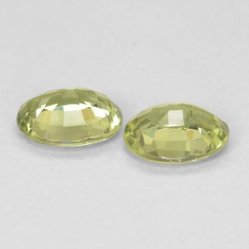 0.79 ct natürliche hellgrün Saphir-Edelsteine, Oval, VVS-VS