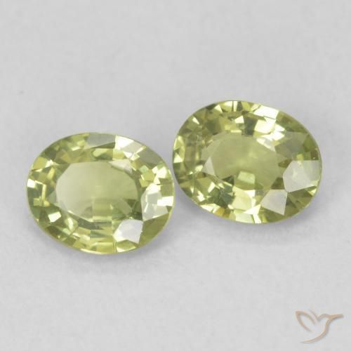 0.82 ct natürliche Warmes Waldgrün Saphir-Edelsteine, Oval, VVS-VS