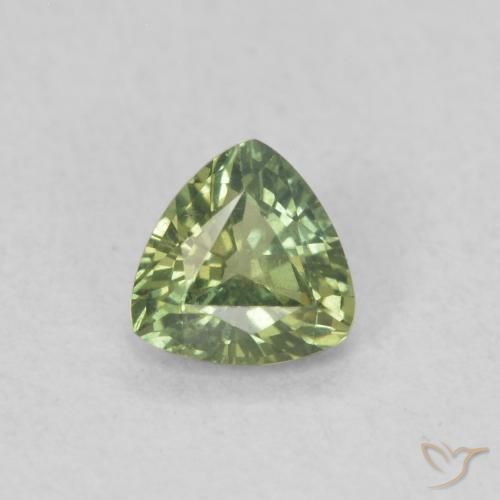 0.36ct Natürlicher tiefgrün Saphir, Trillion, VVS-VS