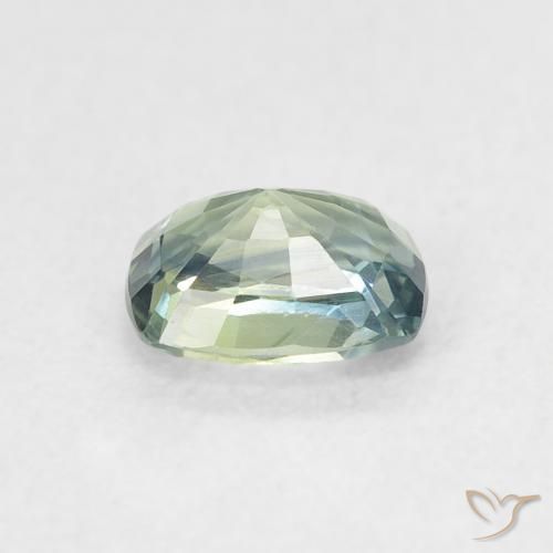 9,17 ctw natürlicher Blaugrün Saphir, Kissen, VVS