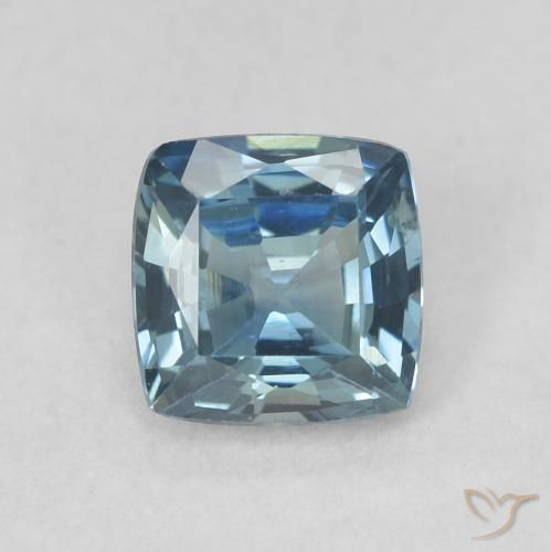 0.72ct Natürlicher Blaugrün Saphir, Kissen, VVS-VS