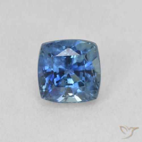 0.57ct Natürlicher Navy blau Saphir, Kissen, VS