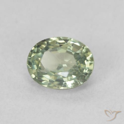 0.54ct Natürlicher Waldgrün Saphir, Oval, VS