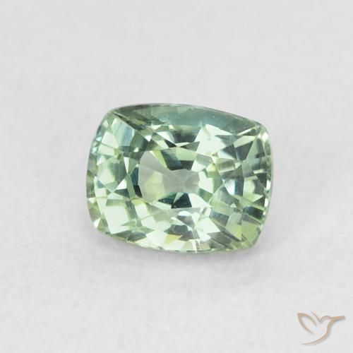 9,17 ctw natürlicher Erdiges Grün Saphir, Kissen, VVS-VS