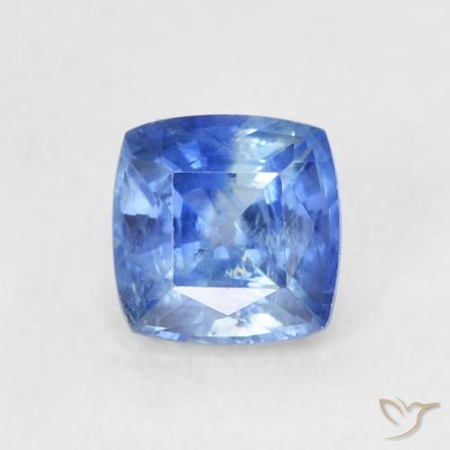 0.86ct Natürlicher Helles Marineblau Saphir, Kissen, VS-SI