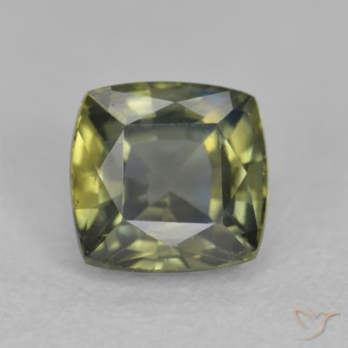 0.69ct Natürlicher grünlich-blau Saphir, Kissen, VVS-VS