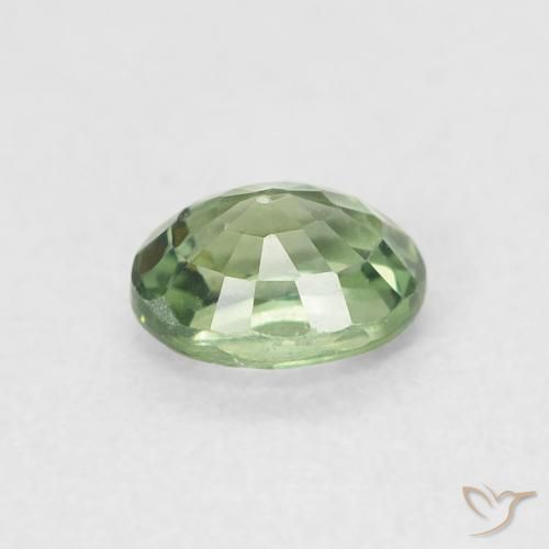 9,17 ctw natürlicher Waldgrün Saphir, Oval, VVS