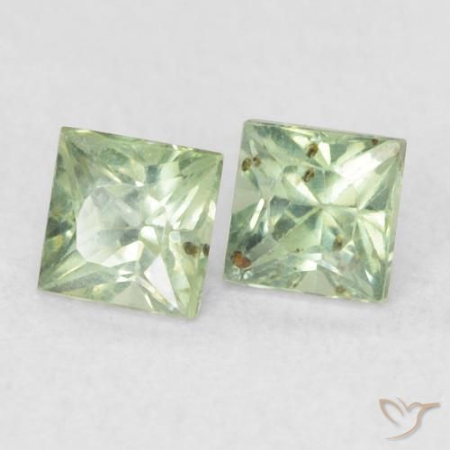 0.47 ct natürliche Mittelgrün Saphir-Edelsteine, Quadrat, VS