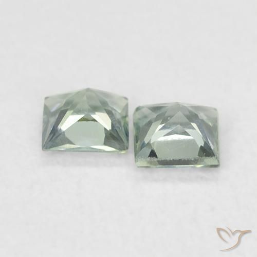 0.32 ct natürliche Bläulich-grün Saphir-Edelsteine, Quadrat, VS