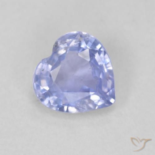 9,17 ctw natürlicher Hellviolettes Blau Saphir, Herz, VS