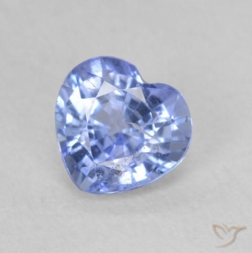 0.80ct Natürlicher Pastellblau Saphir, Herz, VS