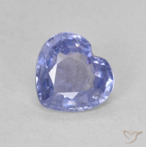 0.68ct Natürlicher Silberblau Saphir, Herz, VS