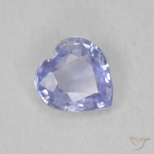 0.45ct Natürlicher hellblau Saphir, Herz, VS