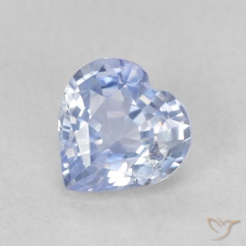0.67ct Natürlicher Pastellblau Saphir, Herz, VS