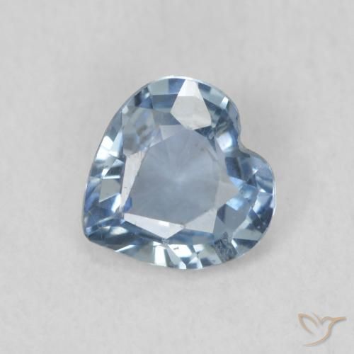 0.52ct Natürlicher Blaugrün Saphir, Herz, VS