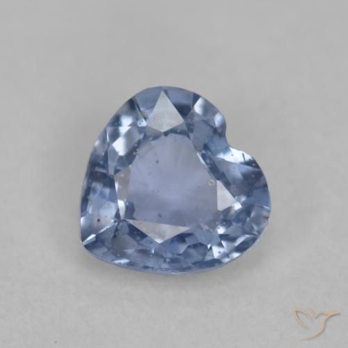 0.50ct Natürlicher Blau Saphir, Herz, VS