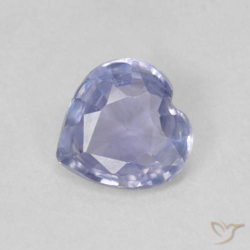 0.48ct Natürlicher hellblau Saphir, Herz, VS