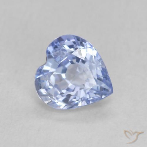 0.61ct Natürlicher Pastellblau Saphir, Herz, VS