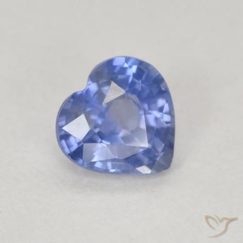 0.59ct Natürlicher Pastellblau Saphir, Herz, VS
