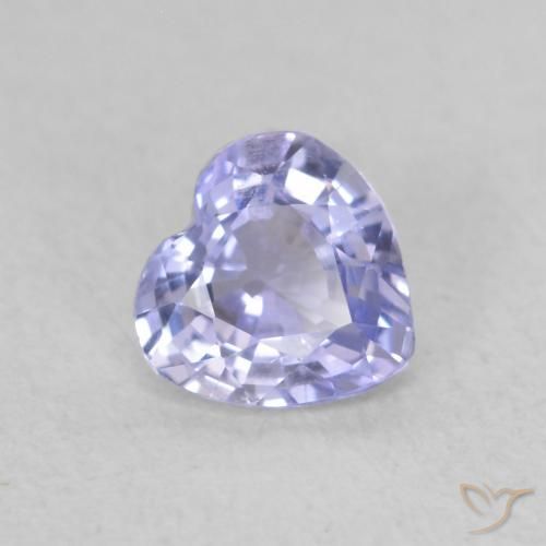 0.50ct Natürlicher hellblau Saphir, Herz, VVS-VS