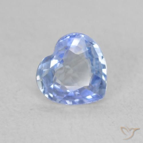 9,17 ctw natürlicher Pastellblau Saphir, Herz, VVS-VS
