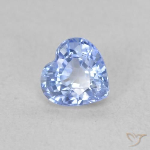 9,17 ctw natürlicher Pastellblau Saphir, Herz, VVS-VS