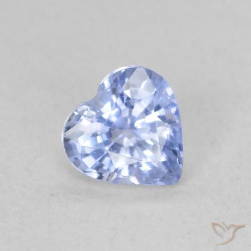 9,17 ctw natürlicher Pastellblau Saphir, Herz, VVS-VS