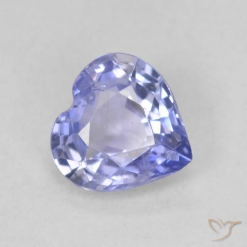 0.68ct Natürlicher hellblau Saphir, Herz, VS