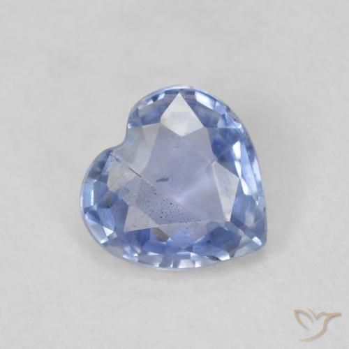 0.48ct Natürlicher Hellviolettes Blau Saphir, Herz, VS