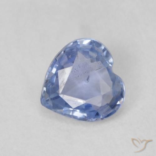 9,17 ctw natürlicher Hellviolettes Blau Saphir, Herz, VS
