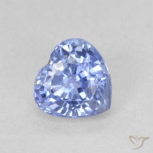 0.64ct Natürlicher Pastellblau Saphir, Herz, VS