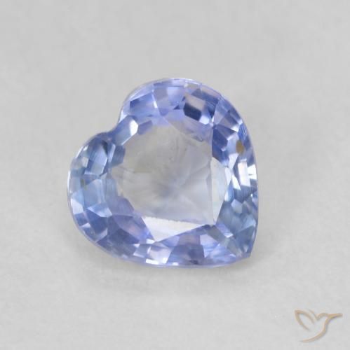 0.57ct Natürlicher Purpurblau Saphir, Herz, VS