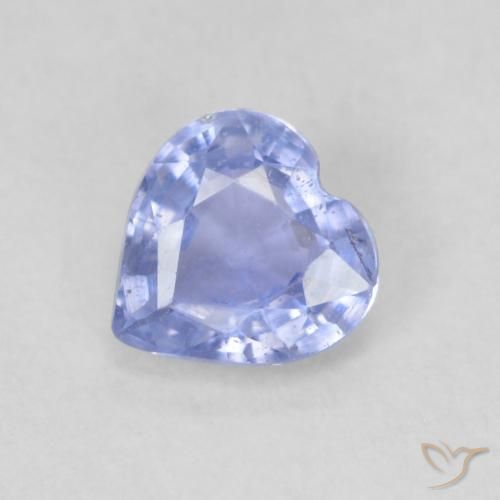 9,17 ctw natürlicher Hellviolettes Blau Saphir, Herz, VS