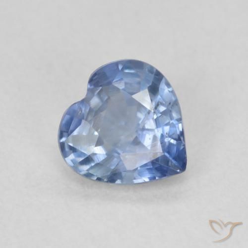9,17 ctw natürlicher blassblau Saphir, Herz, VS