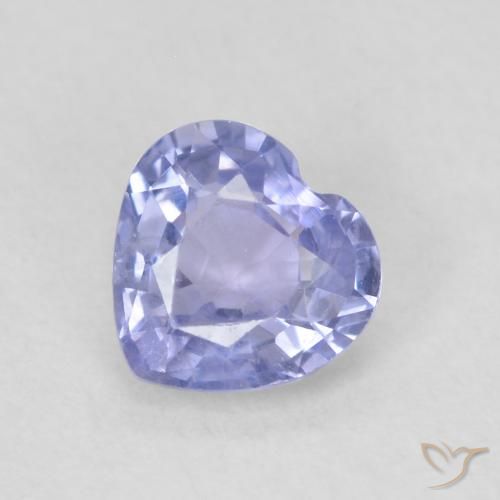 0.63ct Natürlicher hellblau Saphir, Herz, VS