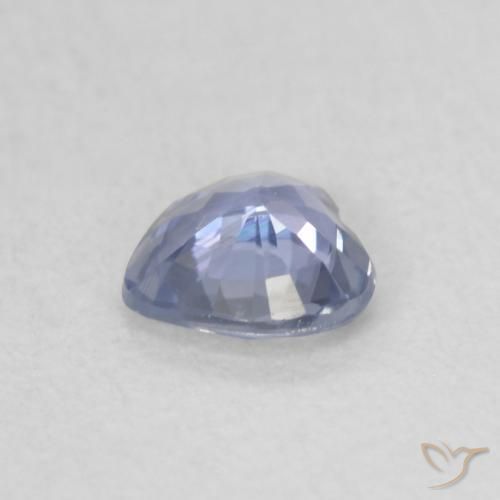 9,17 ctw natürlicher Hellviolettes Blau Saphir, Herz, VVS-VS