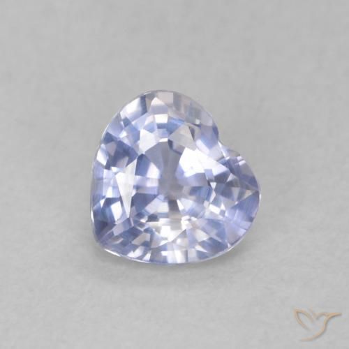 0.46ct Natürlicher hellblau Saphir, Herz, VVS-VS