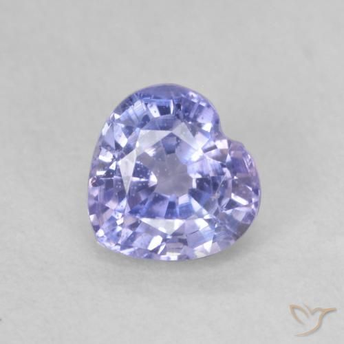 0.63ct Natürlicher hellblau Saphir, Herz, VVS-VS