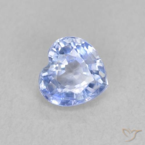 9,17 ctw natürlicher Pastellblau Saphir, Herz, VVS-VS