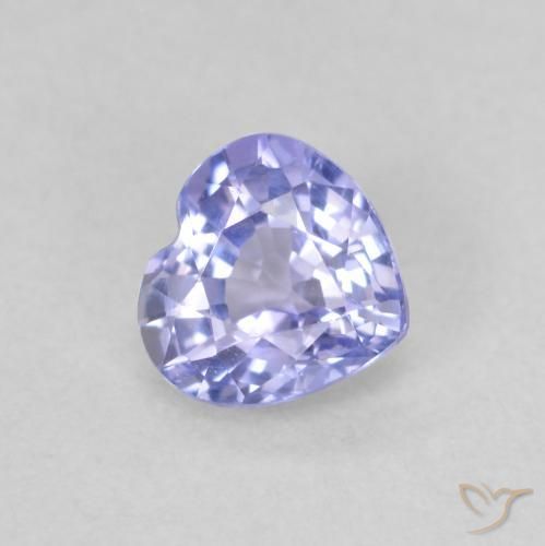 9,17 ctw natürlicher Hellviolettes Blau Saphir, Herz, VVS-VS