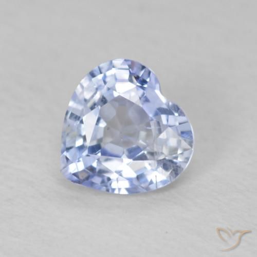 0.63ct Natürlicher Pastellblau Saphir, Herz, VS