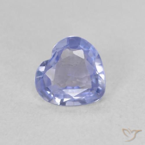 9,17 ctw natürlicher Hellviolettes Blau Saphir, Herz, VS
